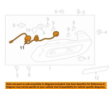 FIAT OEM 17-20 124 Spider Rear Lamps Tail Lamps-Socket Wire 68317445AA