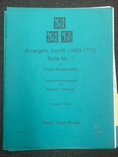 Arcangelo Corelli Suite No. 1 by R. Dislinger for Clarinet  Piano - NYSSMA LVL3