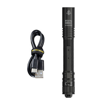 Nitecore MT2A Pro 1000 Lumen Rechargeable EDC Flashlight, Use 2x AA