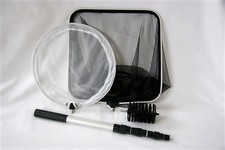 4-In-1 Combo Pond Care Net Set with Telescopic Pole, Daily Pond Care in One Box