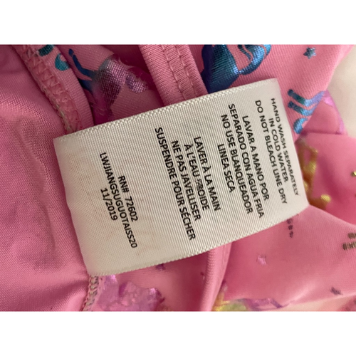 Reesy Chelly Girls One Piece Swimsuit Pink All Over Unicorn Stretch Scoop Neck 6 - Picture 4 of 5