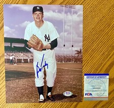 Bob Turley New York Yankees Signed 8x10 Photo PSA COA RARE