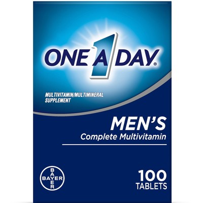 One A Day Men's Multivitamin Tablets, Multivitamins for Men, 100 Count