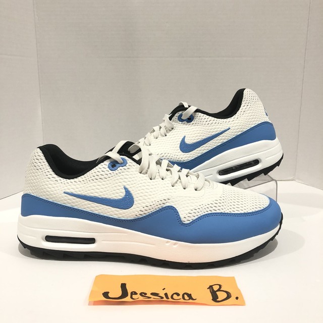 Size 10.5 - Nike Air Max 1 Golf White University Blue for sale online | eBay