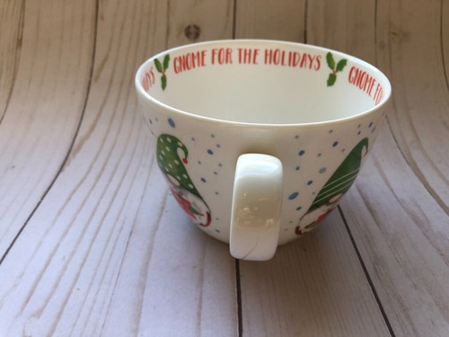 Simpatica NUOVA Tazza Natalizia Portobello di Design Gnomo per le Vacanze Bone China - Foto 11 di 12