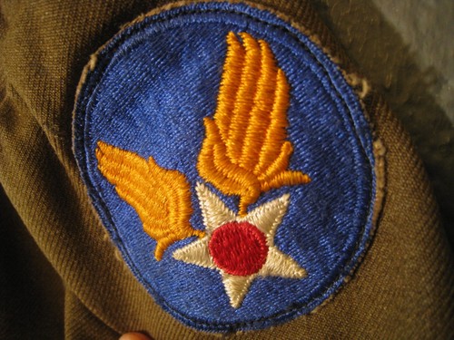 Vintage 1942 US Air Force Enlisted Wool Dress Uniform 4 Pocket Jacket Size 38 R - Picture 3 of 24
