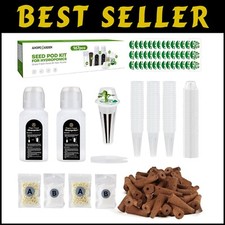 Complete Hydroponic Growing System: 167 Pcs Kit with Grow Sponges and Nutrients 0.43 per gallon