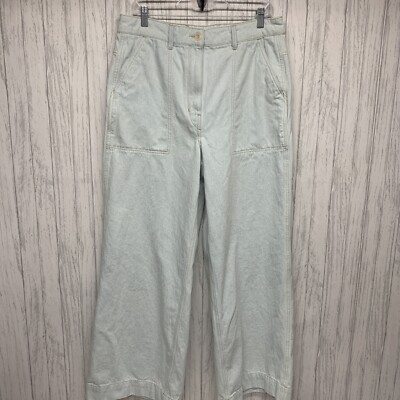 Womens Size 42 US 12 Lemaire Light Wash Wide Leg Jeans EUC 