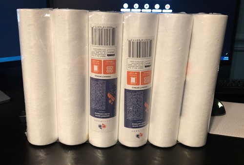 6 PACK of 6 Mic 10" Sediment Water Filters for Any Standard RO Unit by Aquaboon - Picture 2 of 7