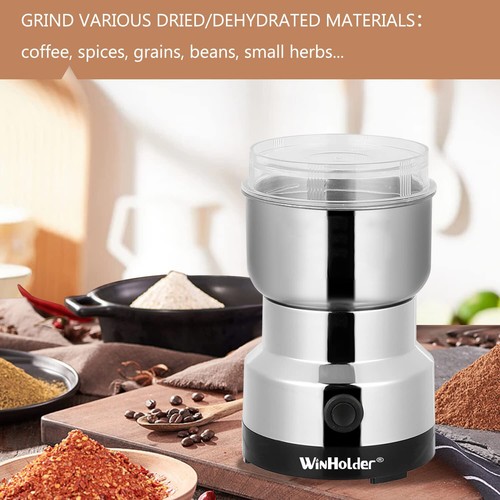 Electric Coffee Bean Grinder Nut Seed Herb Grind Spice Crusher Mills Blender US - Picture 7 of 9