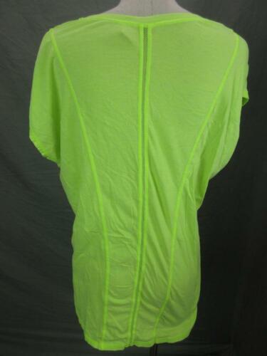 ZELLA SIZE XL WOMENS YELLOW ATHLETIC COTTON VISCOSE SHORT SLEEVE T-SHIRT T593 - Picture 4 of 8