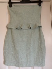 Zara Trafaluc Collection Mint-white Cocktail / Party Dress Size L
