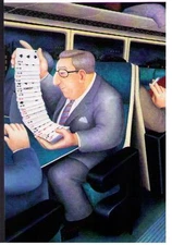 BERYL COOK ~ "FAN SHUFFLE"   ~ MOUNTED PRINT  