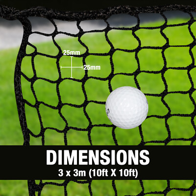 Woodside 3m x 3m Outdoor Golf Practice Net, 10ft Sports Barrier