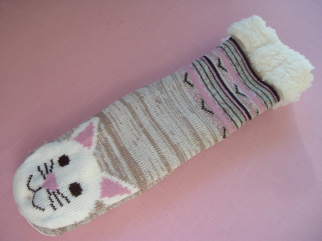 SAOLA Muk Luks Cabin Socks Ciabatte trattate con Olio di Jojoba S M (6 8) Suola Antiscivolo Nuove