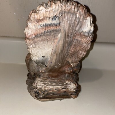 インディアン彫刻置物 Vintage Native American Indian Chief Statue Swirl Layered