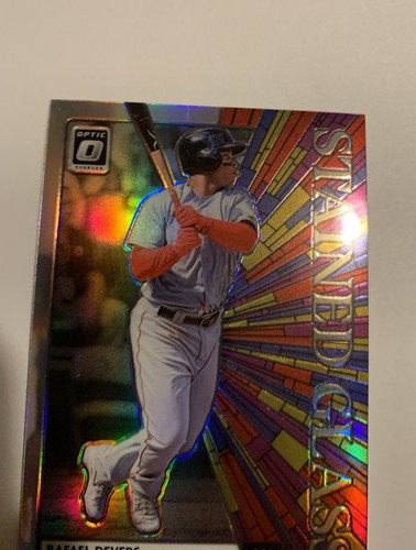2020 Panini Donruss Optic(Rafael Devers)Stained Glass Silver Prizm#SG-7/Boston - Picture 5 of 10