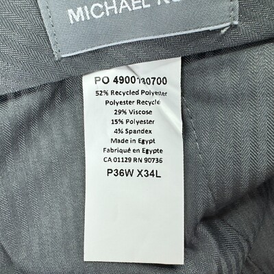Michael Kors Mens Marvin Classic Fit Plaid Stretch Suit