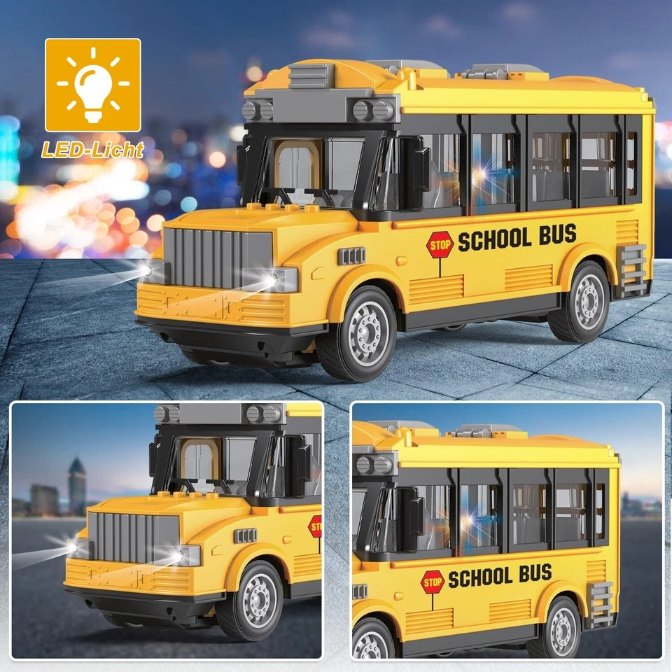 Ferngesteuerter Auto RC Car mit Lichtern RC Bus Spielzeug 1:30 - Bild 4 von 4