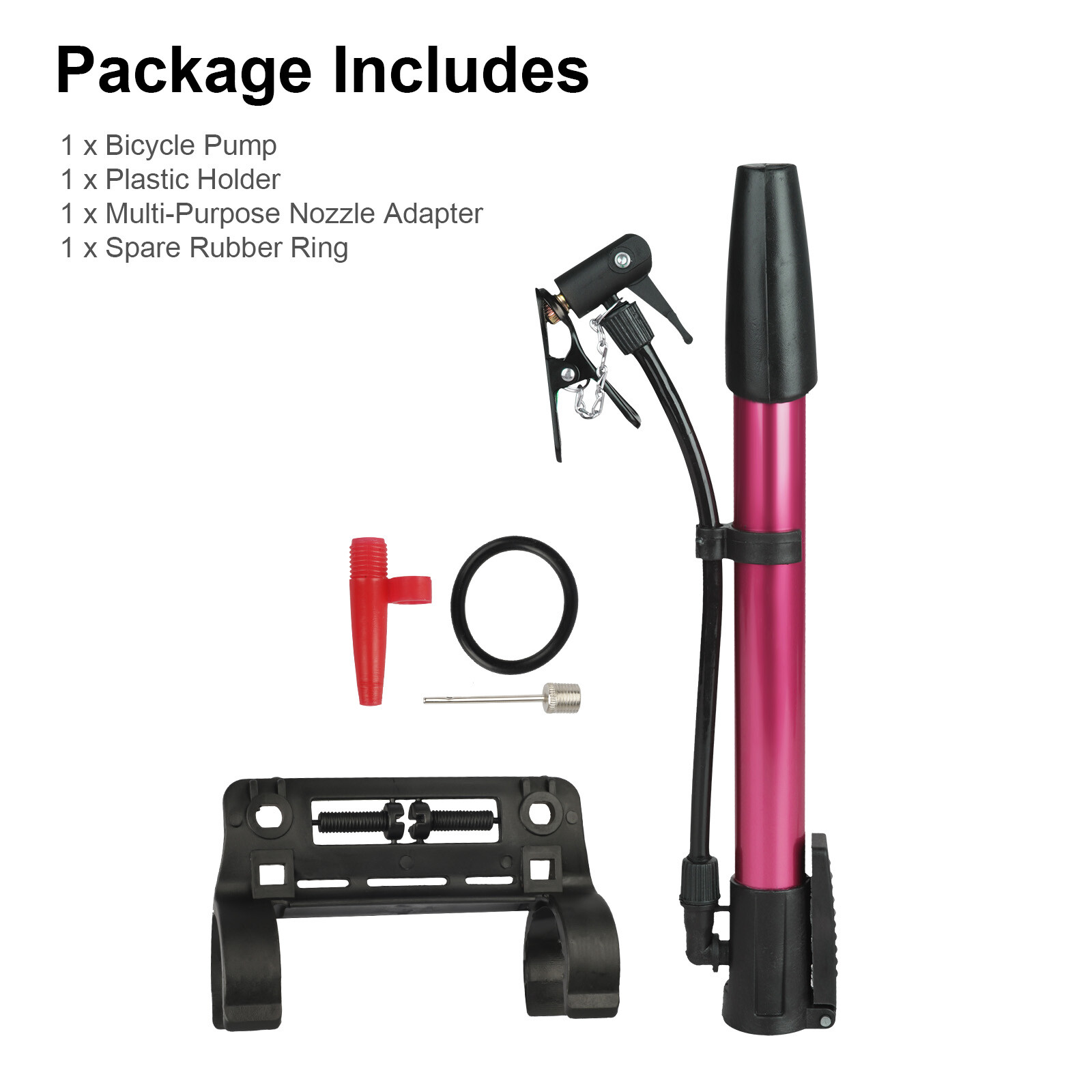 Bike Pump Bicycle Floor Pump High Pressure Portable Bike Ball Mini Tire Air Pump eBay