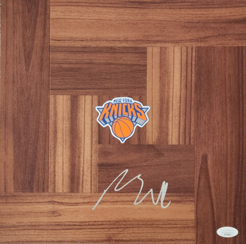 Mikal Bridges Signed Floorboard w/ JSA COA #AT63439 NY New York Knicks - Picture 2 of 2