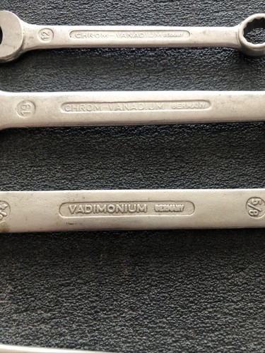 Vintage Open End & Combo Wrenches cutters Made In Germany VANADIUM SAE Metric - Picture 8 of 10
