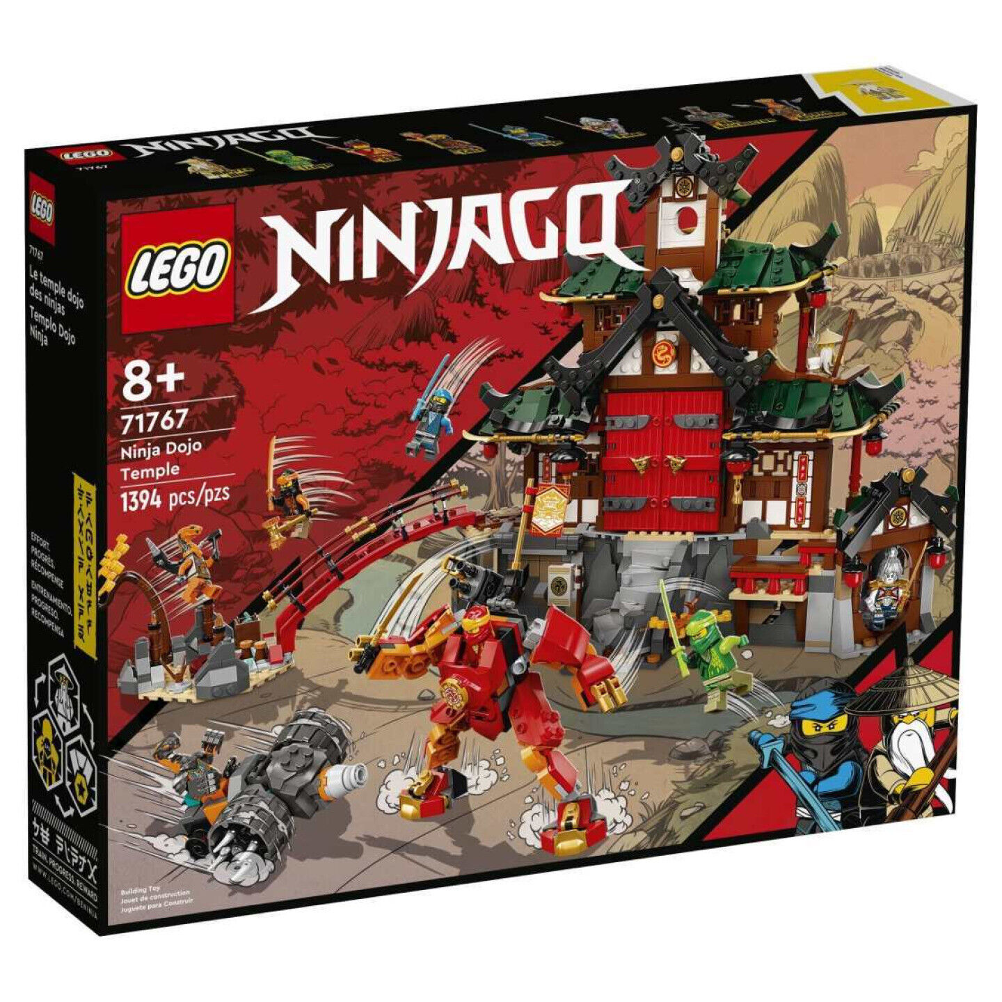 LEGO Ninja Dojo Temple NINJAGO (71767) Building Kit 1394 PCs