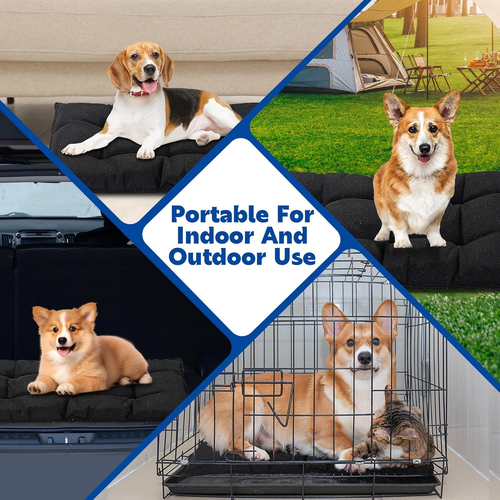 Chew Proof Dog Bed Indestructible and Durable Dog Crate Bed for Aggressive Chewe - 第 6/12 張圖片