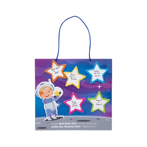 Fun Express Outer Space VBS Help Others Sign Craft Kit - Makes 12 - 第 1/3 張圖片