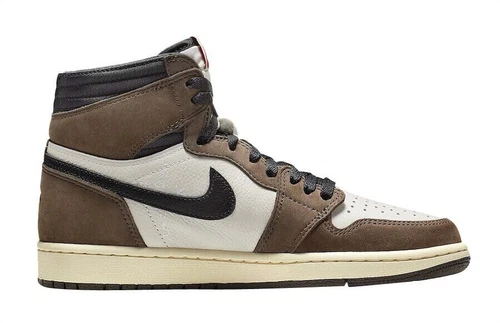 Travis Scott x Air Jordan 1 Retro High OG 'Mocha' CD4487‐100 nuovo con scatola - Foto 3 di 7