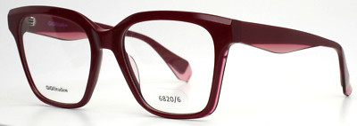 GIGI STUDIOS Mellow 6820/6 Burgundy Womens Square Eyeglasses 52-18-140 B:46