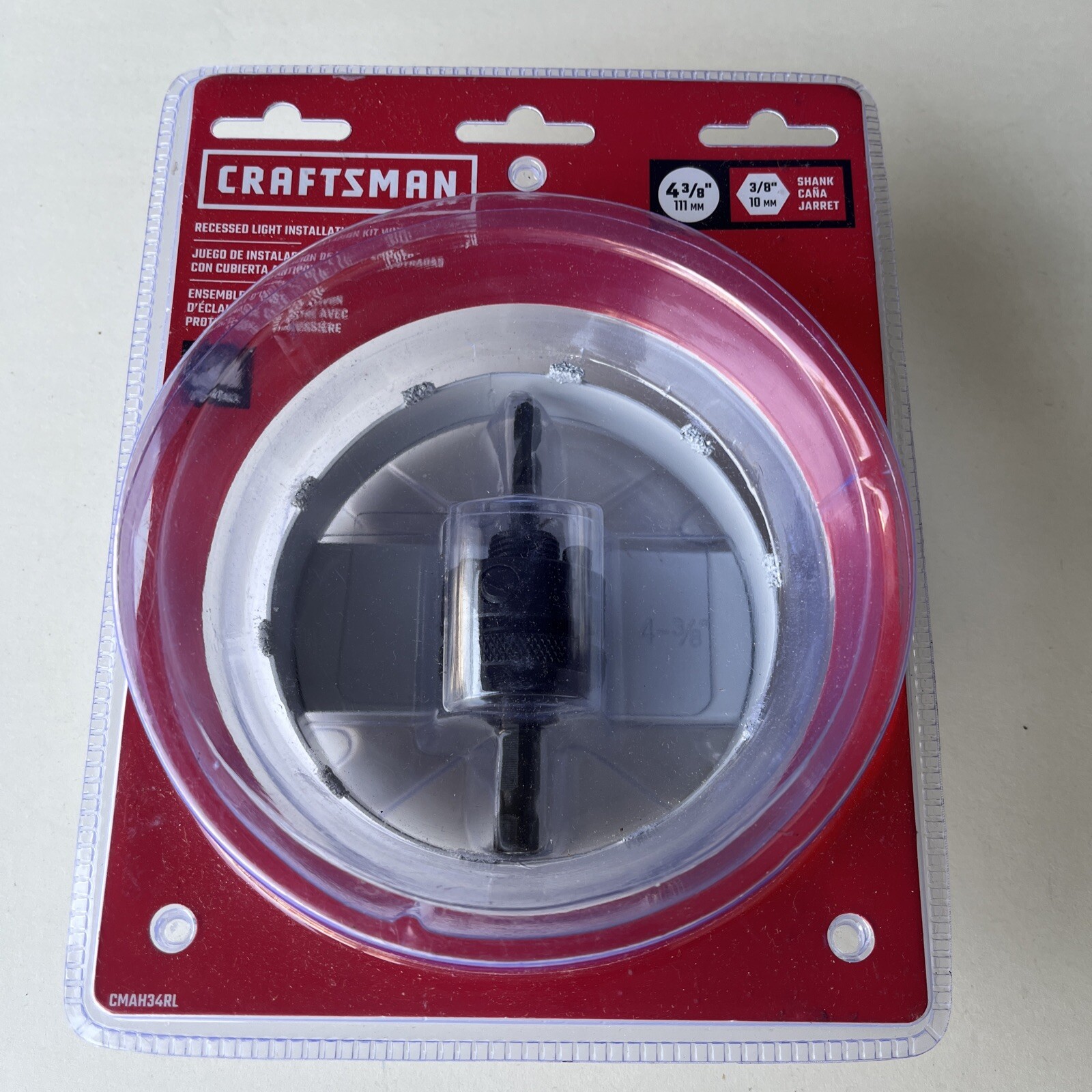 CRAFTSMAN Recessed Lighting Installation Kit w/ Dust Cover, 4 3/8Inch