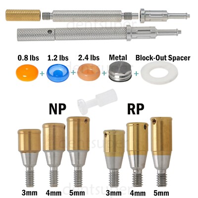 Dental Removable Conical fits Nobel NP/RP Attachment Abutment Male Cap Core Tool