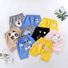 Summer Baby Cotton Loose Comfortable Casual Cute Printed Five Points Shorts