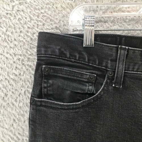 Express Classic Straight Jeans Mens 32x34 (Actual 32x32) Black Denim Zip Fly Mid - Picture 3 of 18