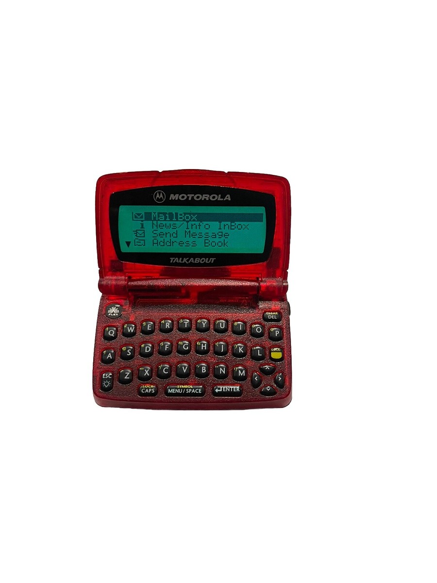 Téléavertisseur Motorola T900 Talkabout – 2 Voies – Rouge – Fonctionne Très Bien