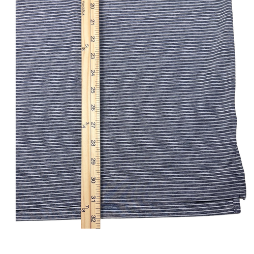 FootJoy Polo Shirt Mens Stripe Stretchy Fish Logo Shirttail Golf XL Gray/White - Picture 5 of 8