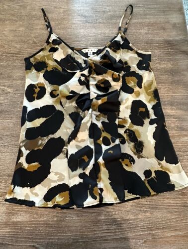 Women’s CAbi Cami Blouse Top Style #174 Multicolor Ruffles V-Neck Casual, Size S