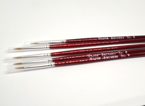 Single Handmade Sable Artist Paint Brush Size 0 Extra Fine Multi Buy Discount - Picture 9 of 9