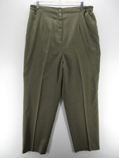 VINTAGE Orvis Pants Women 18 Green Trousers Career Slacks High Rise Cottage USA