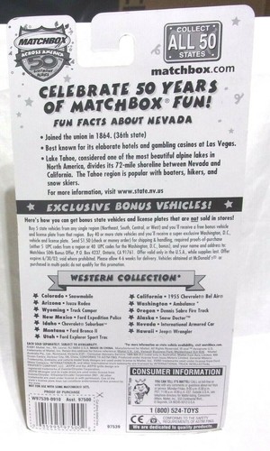 MK Matchbox - 2001 Across America - #36 International Armored Car - Gray -Nevada - Picture 3 of 3