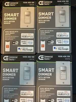 4-Commercial electric HPDA311CWB Wifi/Bluetooth Smart Dimmer/Motion Sensor White