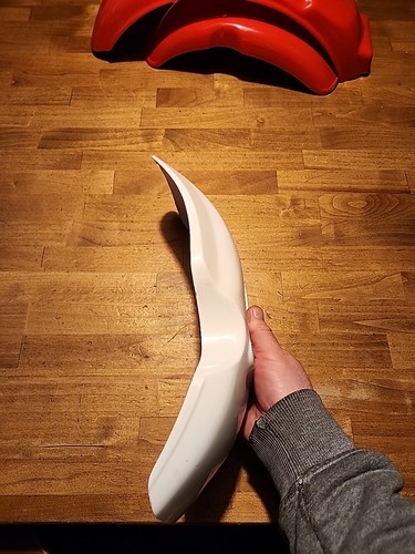  88-99 HONDA Z50R Z50 Z 50 OEM WHITE FRONT FENDER 61100-GW8-670ZA - Picture 4 of 8