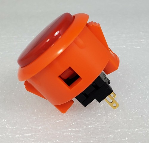 Japan Sanwa Mix Buttons OBSF-30-O/R Orange Red x 4 pcs Video Game Arcade parts - Picture 3 of 6