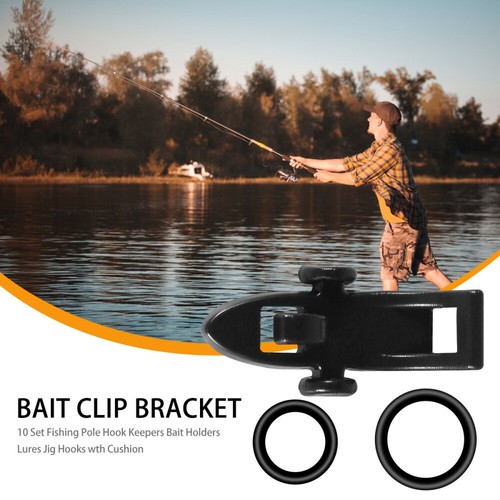 Set 10 Attrezzi da Pesca Porta Canna da Pesca Gancio Porta Canna da Pesca - Foto 7 di 12