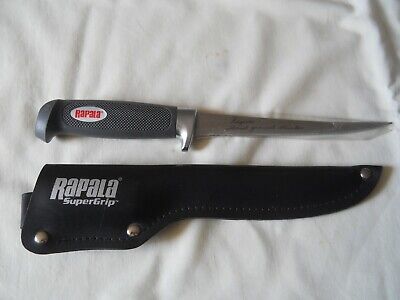 Rapala Hand Ground Fillet Knife Stainless Steel Blade w/ Black