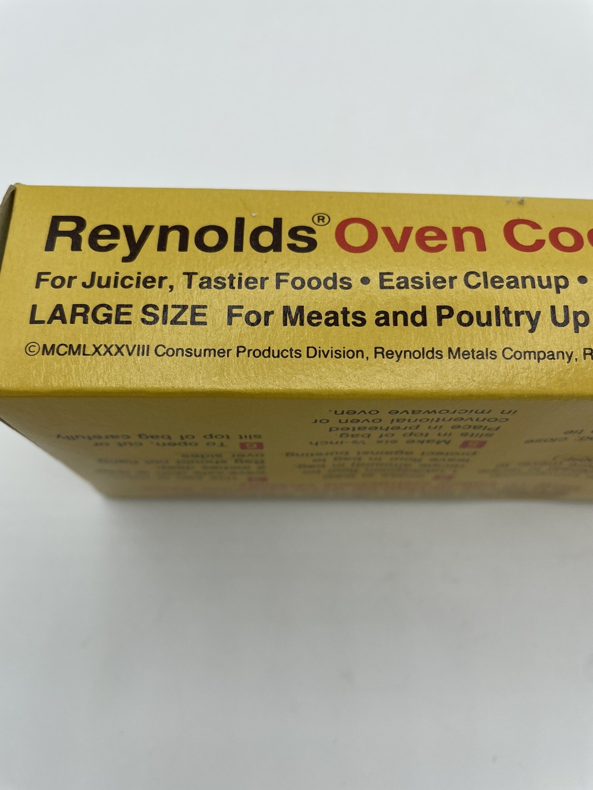 VTG REYNOLDS Oven Cooking Bags Large Size 5 Bags & Ties 14" x 20" Prop eBay