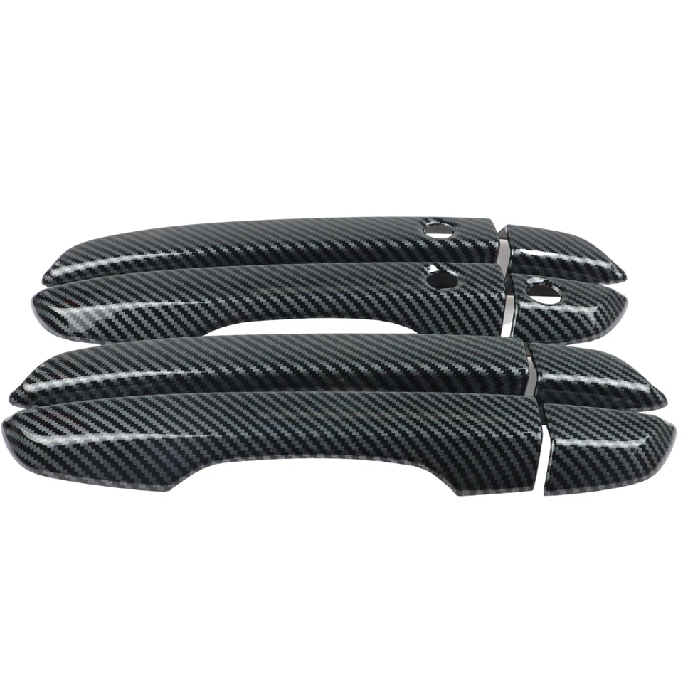 Carbon Fiber Door Handle Cover Trim Accessories for 2016-2021 Honda Civic 10th - Image 2 of 4