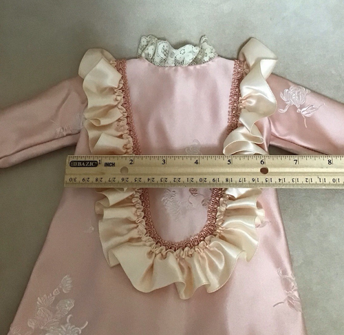 Fantasicioso vestido de muñeca vintage para muñeca dama bisque alemana o francesa - Imagen 8 de 11