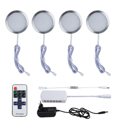 Under Cabinet LED Night Lights Display Case Closet Lamp Remote Control for Home - Picture 10 of 11